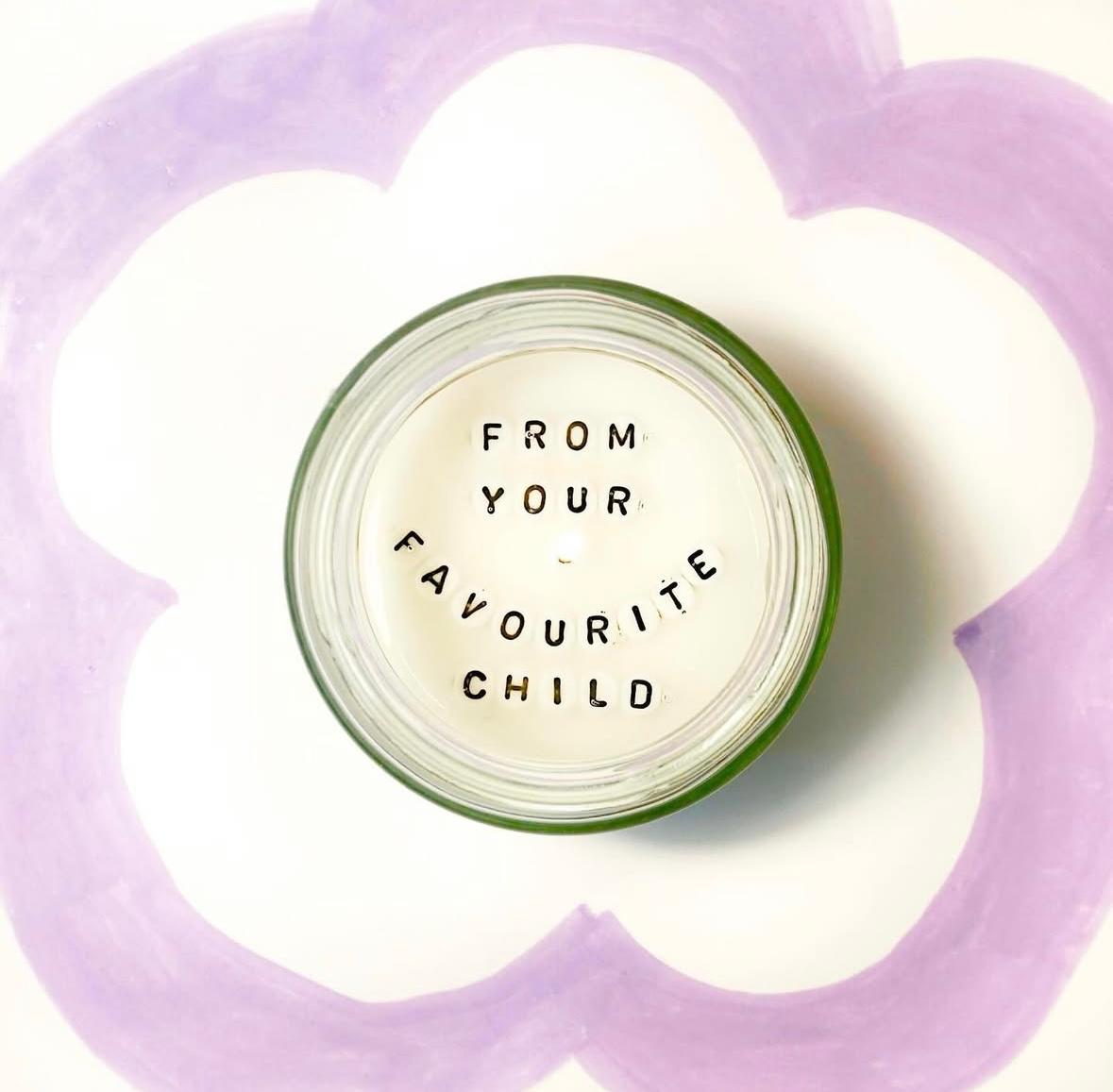 A Mother’s Glow – The Custom Message Candle for Mom