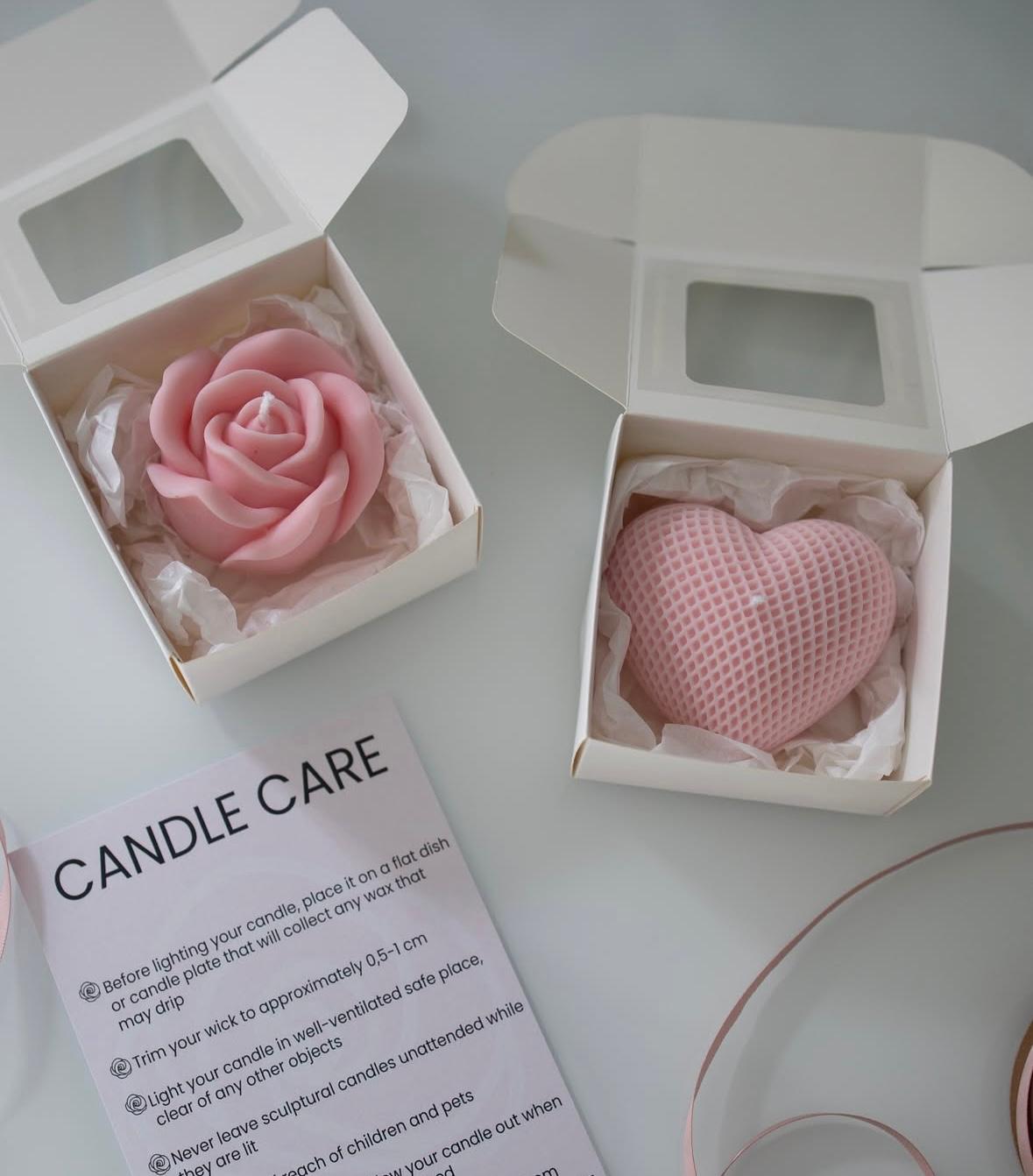 Heartfelt Hue – The Textured Heart Candle