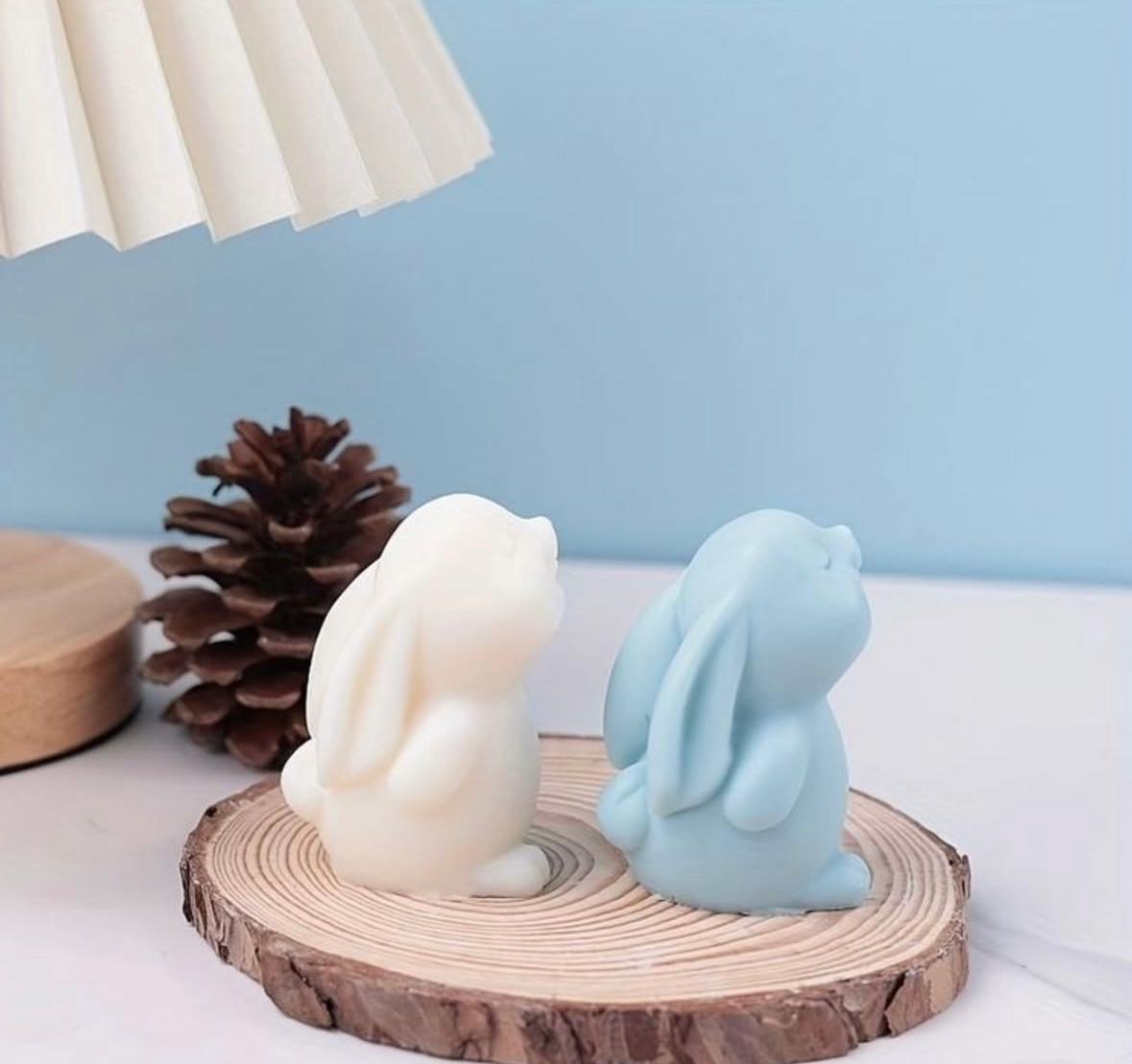 Bunny Blush – The Playfully Poised Bunny Candle