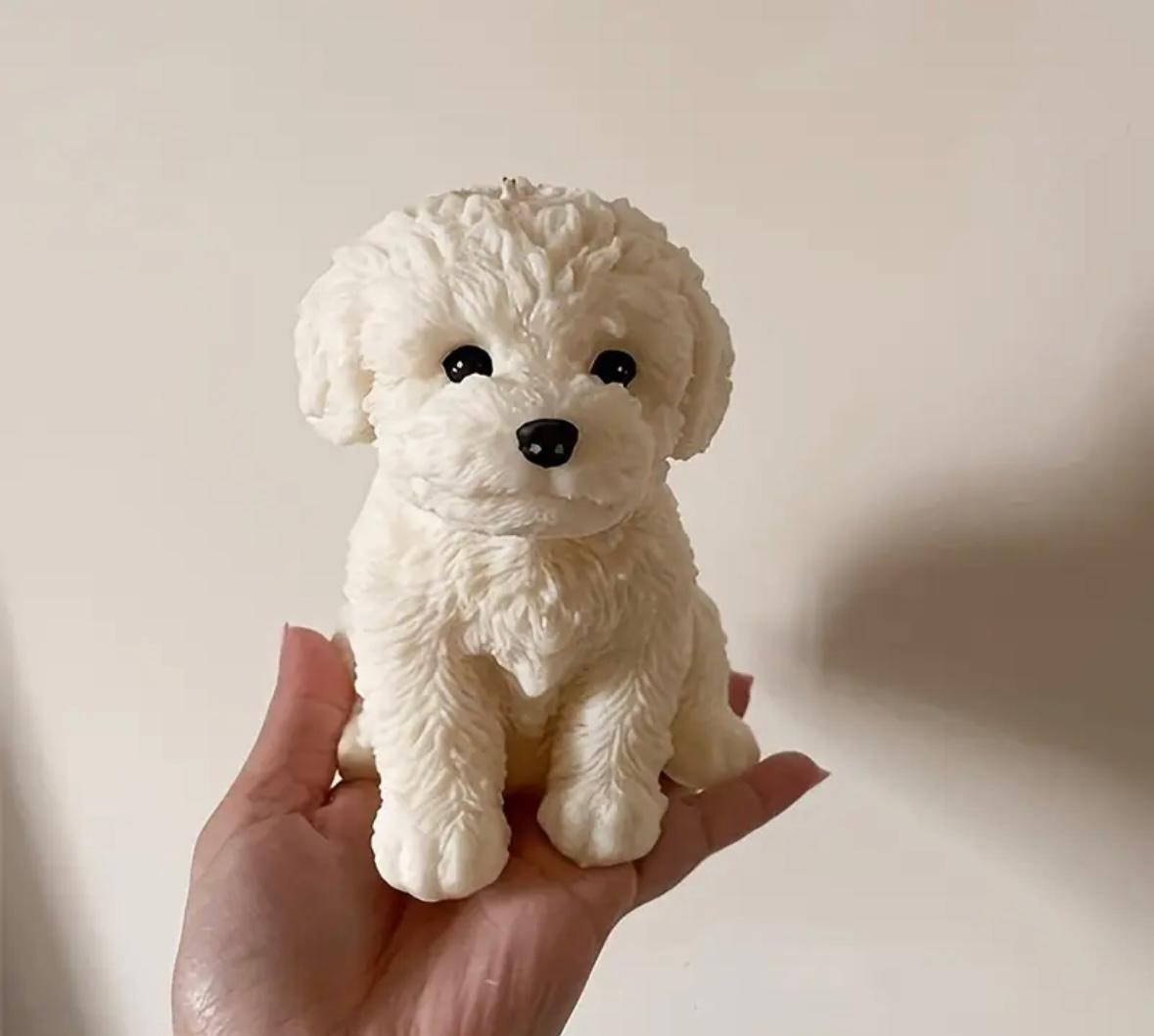 Puppy Love – Handcrafted Dog-Shaped Candle