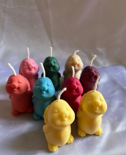 Bunny Blush – The Playfully Poised Bunny Candle