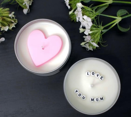 A Mother’s Glow – The Custom Message Candle for Mom